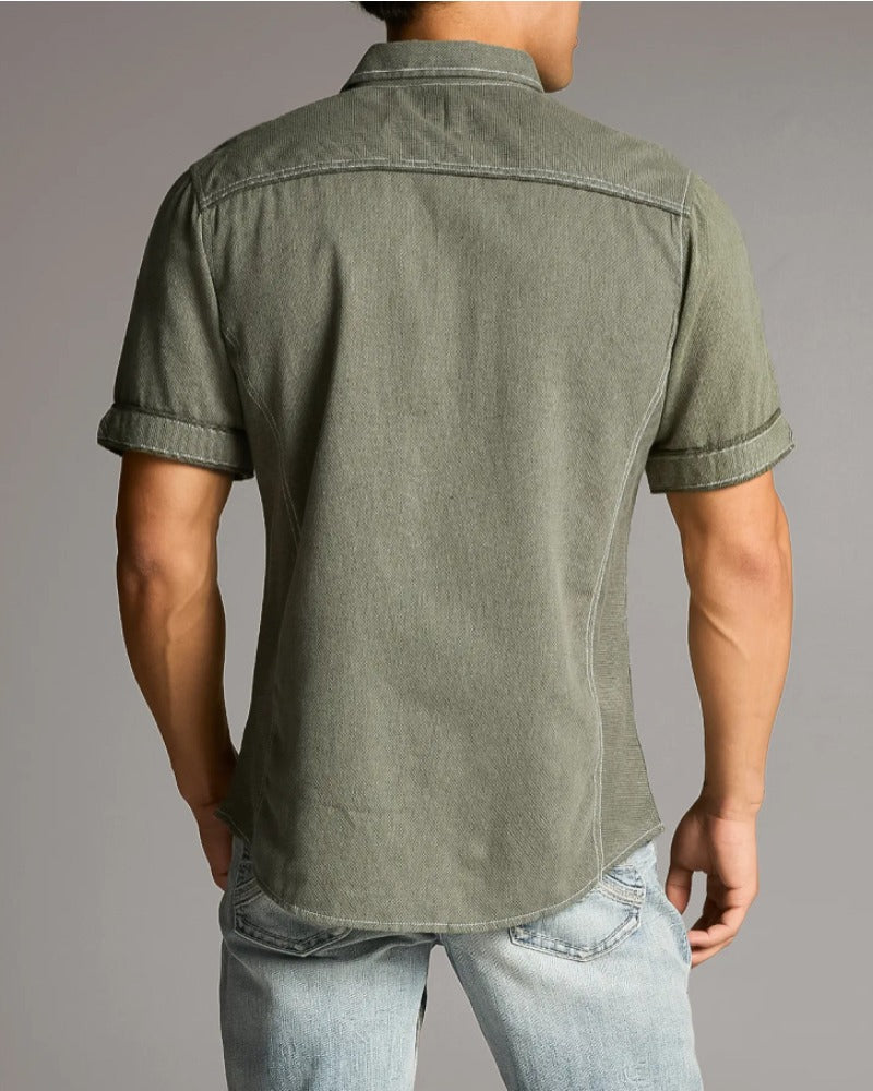 Men's Cowboy Short Sleeve Shirt