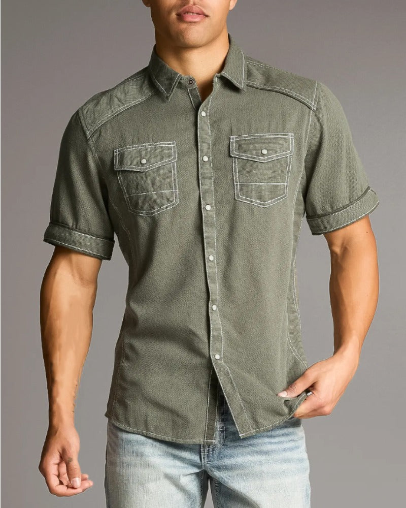 Men's Cowboy Short Sleeve Shirt