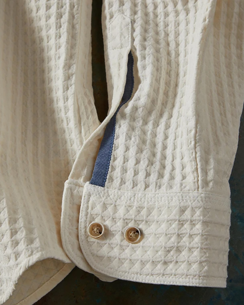 Long Sleeve Dimensional Textured Shirt