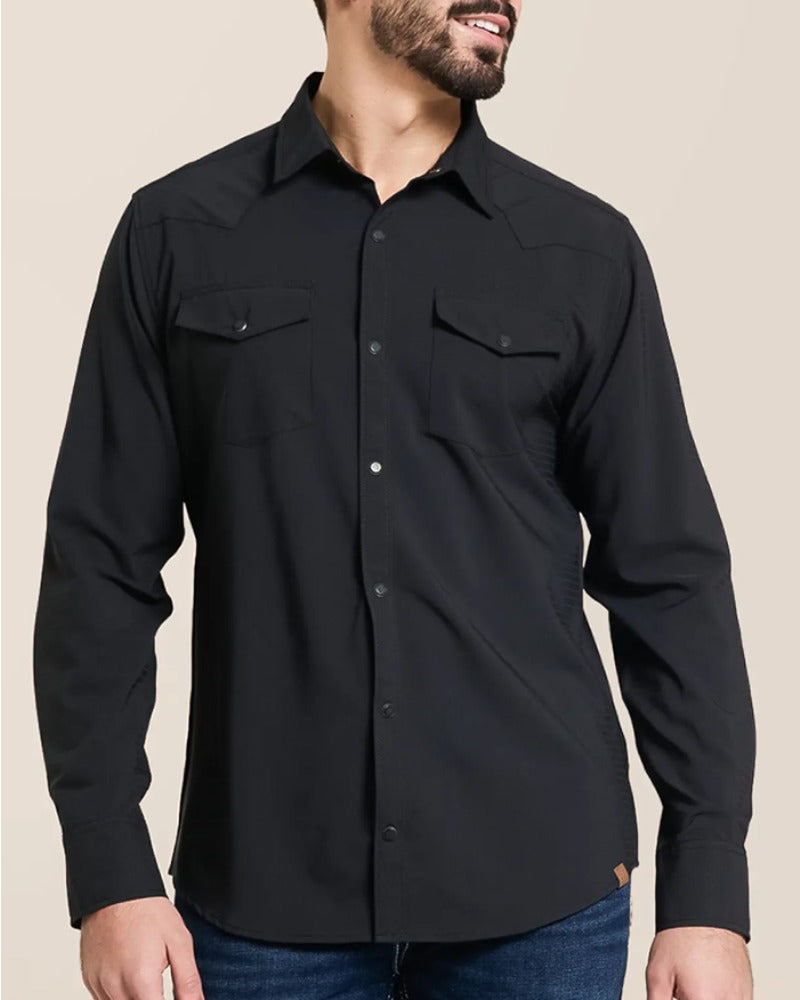 Men's Western Casual Long Sleeve Shirt