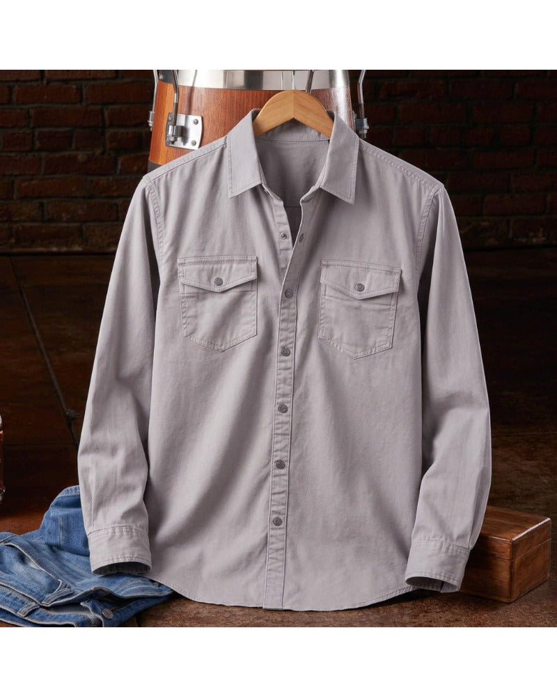 Washed Athletic Stretch Shirt