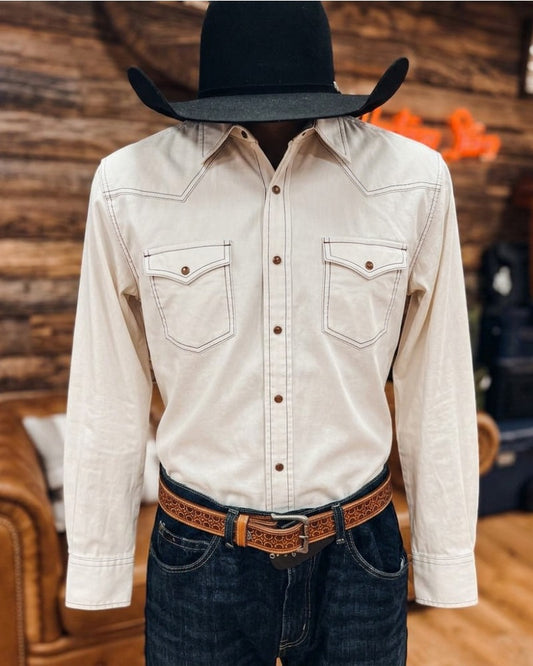 Mens Retro Long Sleeve Shirt