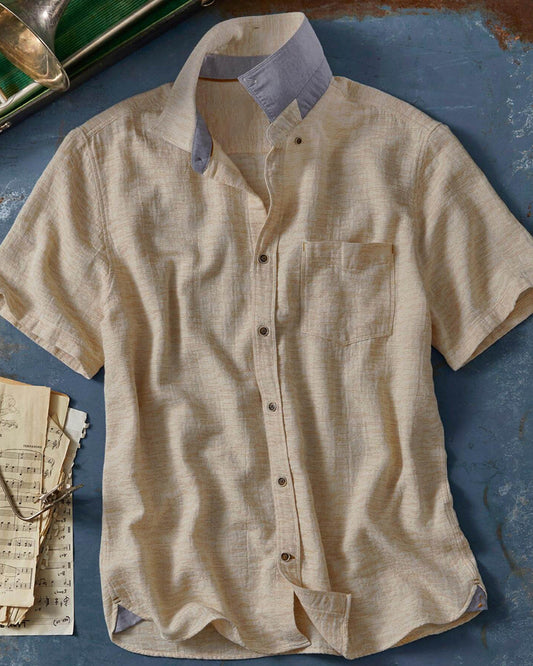 Short Sleeve Jacquard Shirt