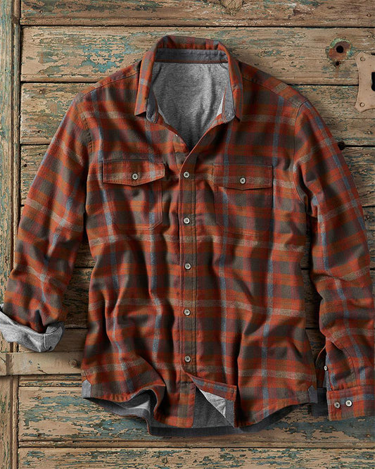 Casual Plaid Jac- Shirt