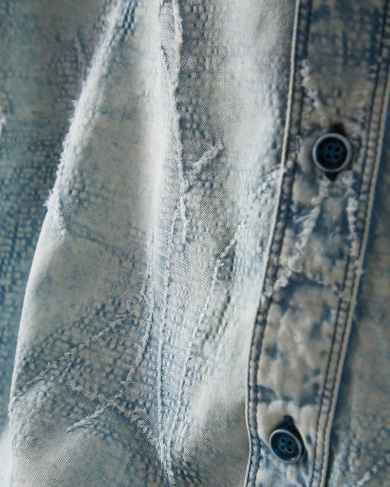 Textured Washed Short Sleeve Shirt