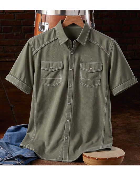 Men's Cowboy Short Sleeve Shirt