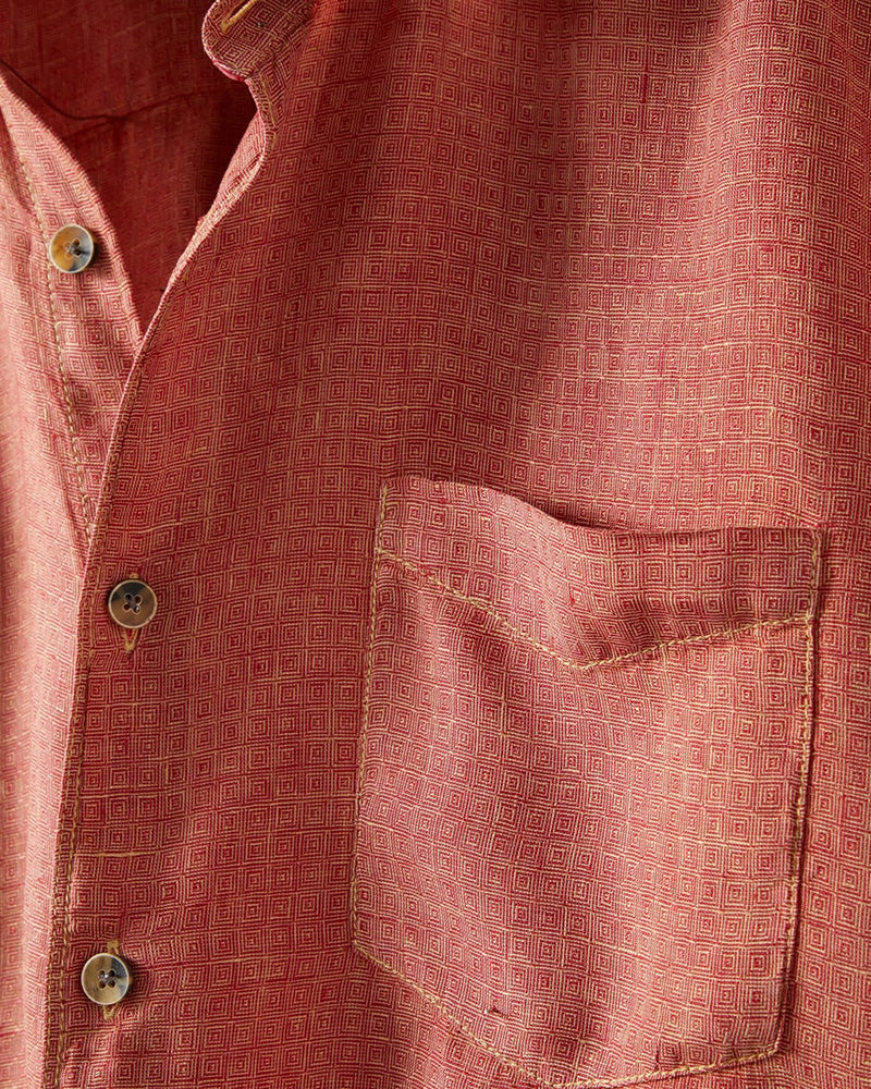 Long Sleeve Overdye Linen Shirt