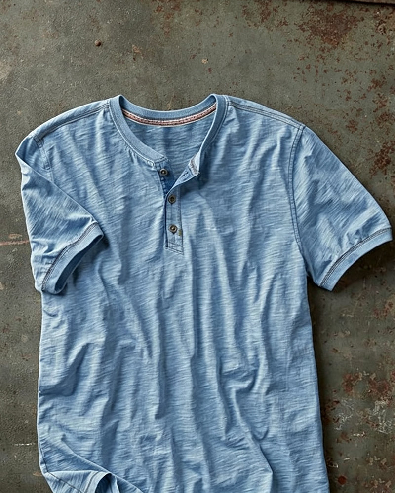 Men's Henley Short Sleeve Shirt