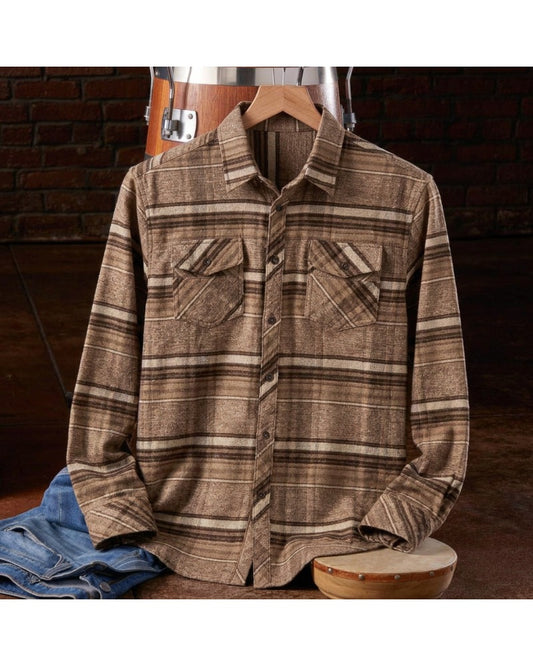 Men's Western Casual Long Sleeve Shirt