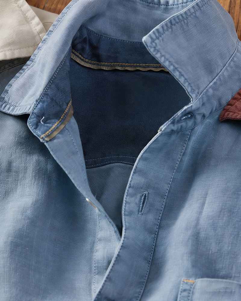 Men's Chest Pocket Button-Down Shirt