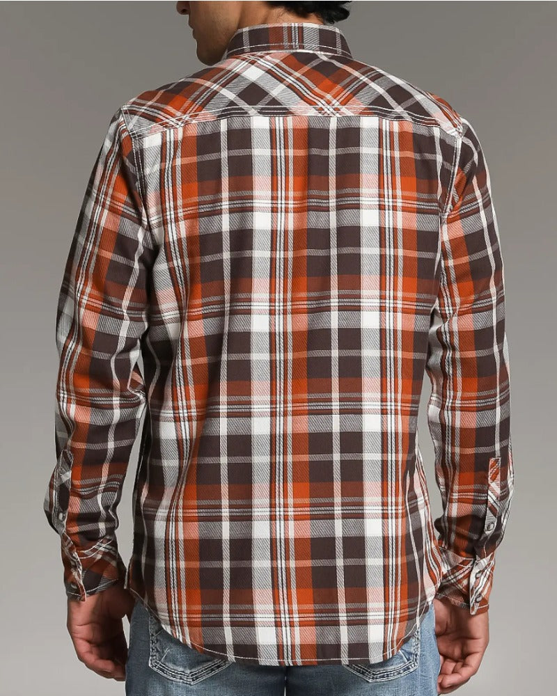 Men's Western Casual Long Sleeve Shirt