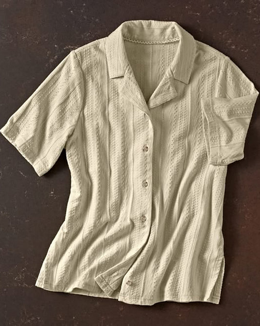 Camp Collar Short Sleeve Shirt