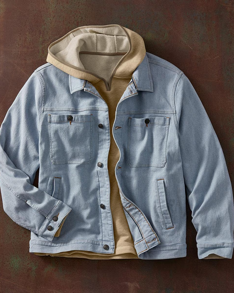 Men's Oatmeal French Terry Hoodie