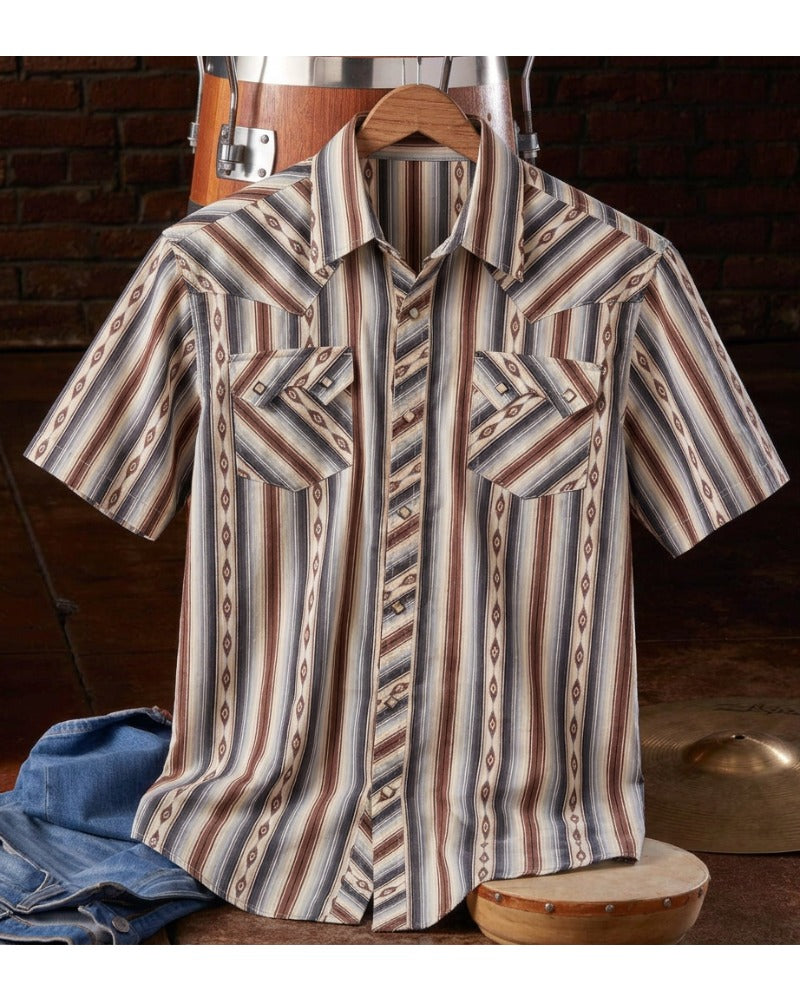 Men's Cowboy Short Sleeve Shirt