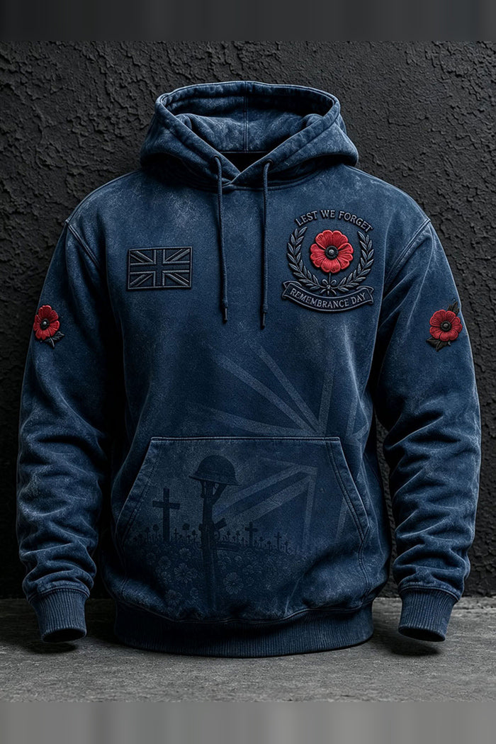 British Heroes Remembrance Day Tribute Hoodie