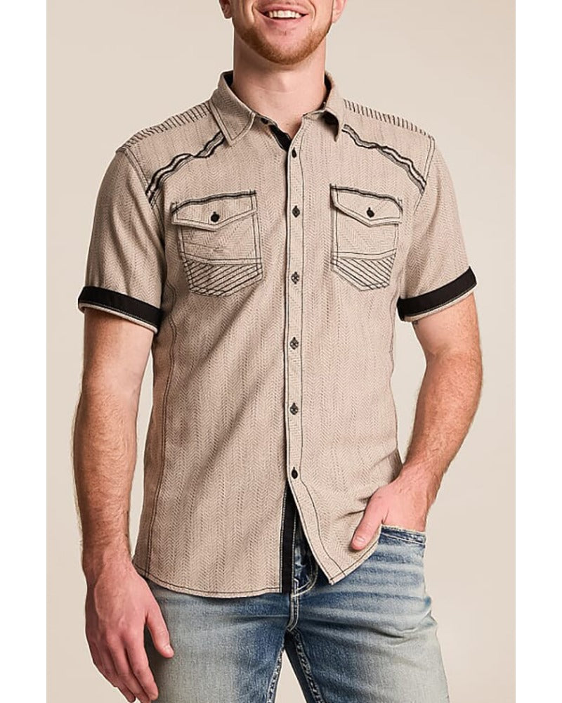 Men's Cowboy Short Sleeve Shirt