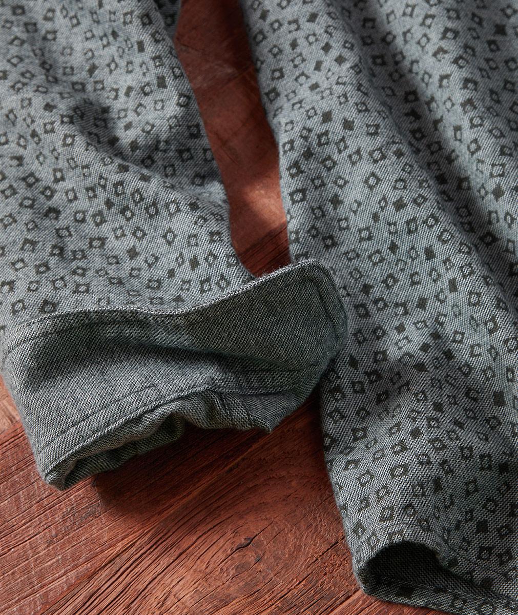 Casual Men's Abstract Flannel Top