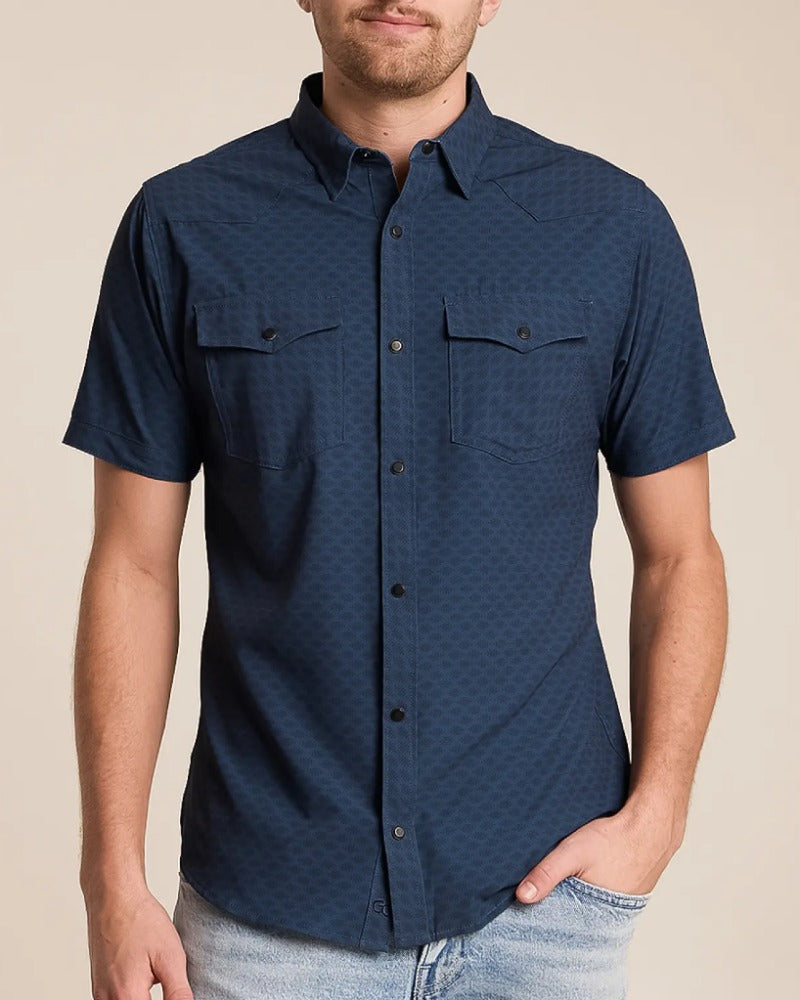 Men's Western Casual Short Sleeve Shirt