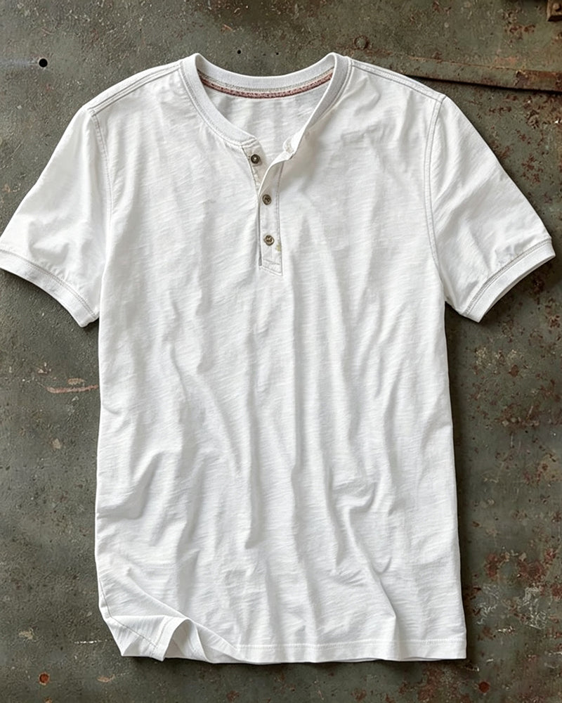 Men's Henley Short Sleeve Shirt