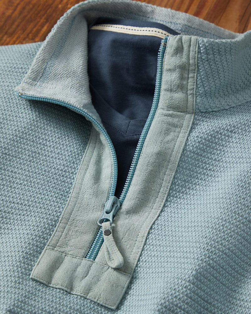 Quarter Zip Ribbed Pullover