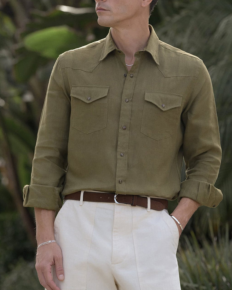 Men's Western Short Sleeve Shirt