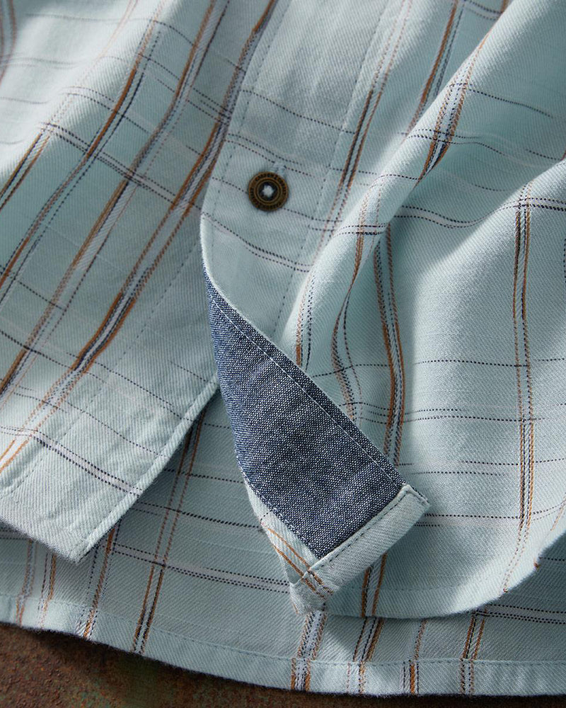 Plaid Short Sleeve Dual Pocket Shirt