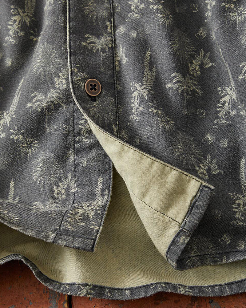 Men's Print Short Sleeve Button-Up Shirt