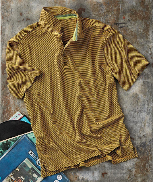 Casual Striped Button Top