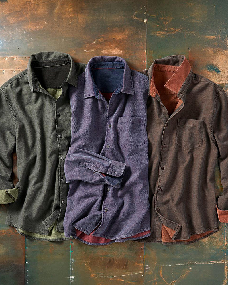 Men's Textured Chest Pocket Shirt