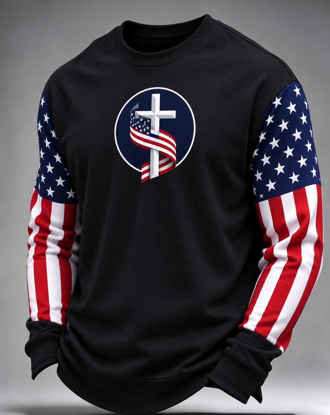 American Faith & Freedom Cross Long Sleeve T-Shirt