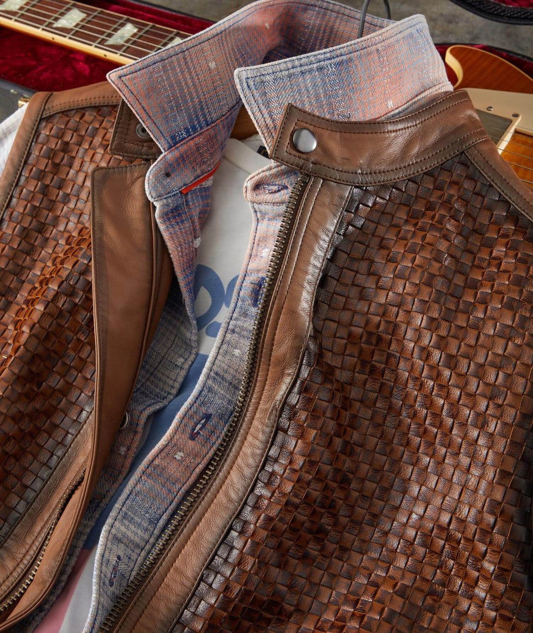 Casual Woven Zipper Vest