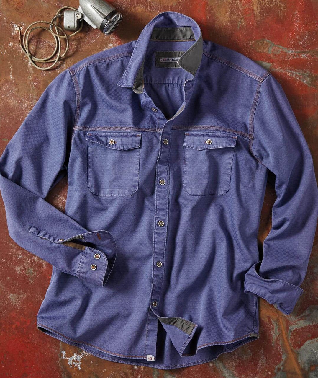 Casual Herringbone Check Shirt