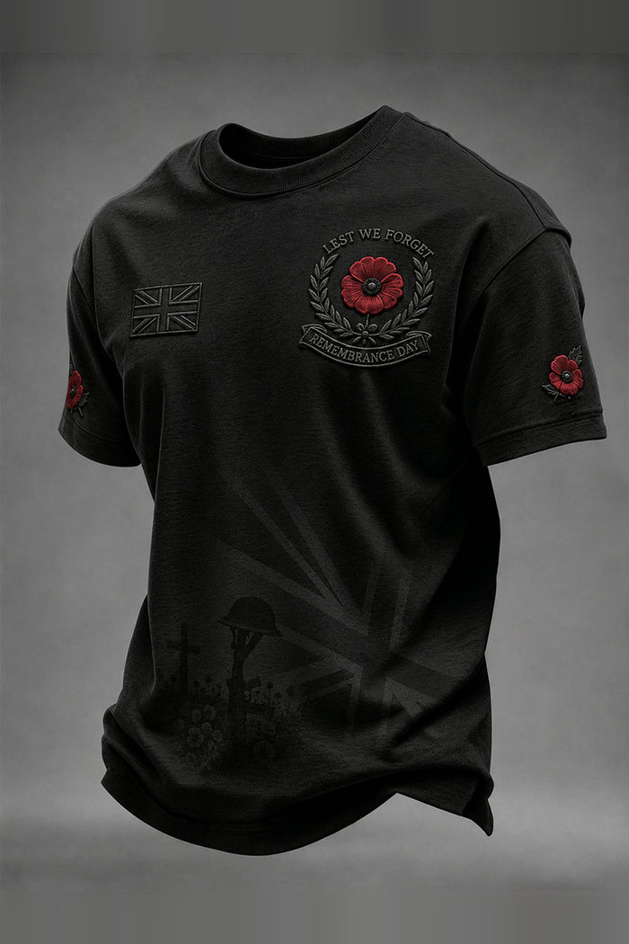 Men's Remembrance Day Round Neck T-Shirt