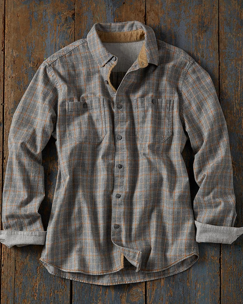 Men's Earl Gray Flannel Shirt